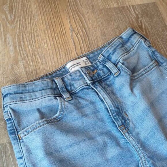 Abercrombie kids 13/14 long high rise wide leg jeans girls - Picture 3 of 6